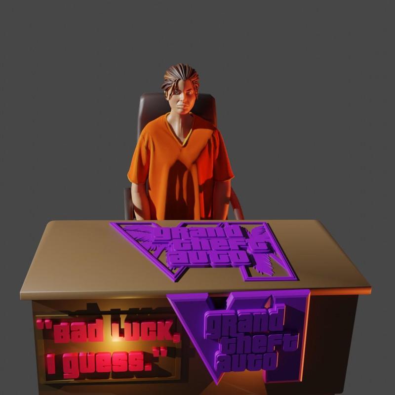 GRAND THEFT AUTO VI (GTA 6) - LUCIA FIGURE (DETAILED)