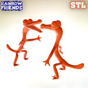 Orange from Rainbow Friends - ROBLOX. Two STL Model.
