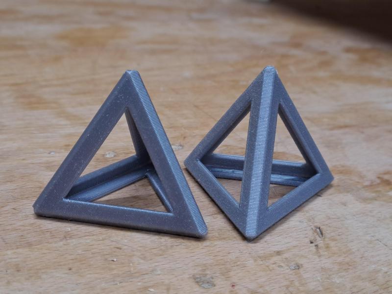 paint cone, paint stand - tetrahedron
