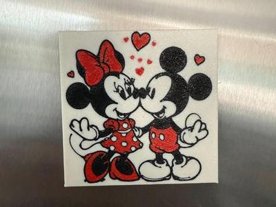 Mickey & Minnie magnet and wall decor