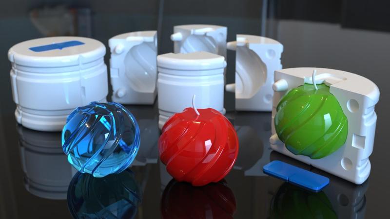 Mold for candle and decorative object in resin - Moule pour bougie et objet décoratif en résine