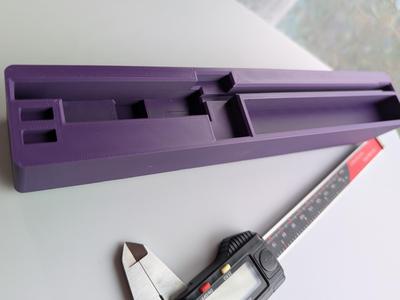 Left handed Accusize Calipers Gridfinity Bin