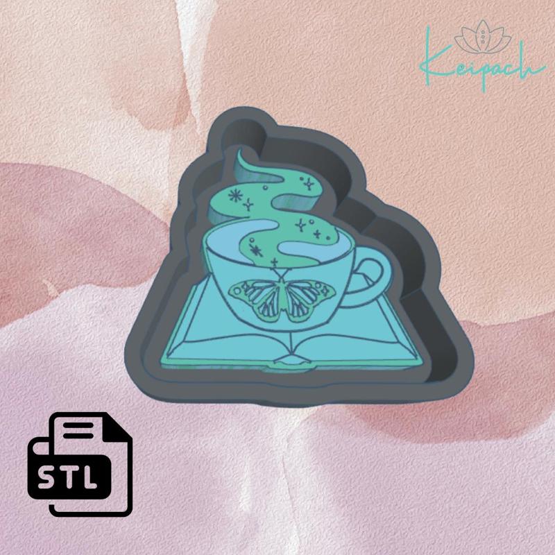 Book with Coffee Master Mold for silicone mold casting