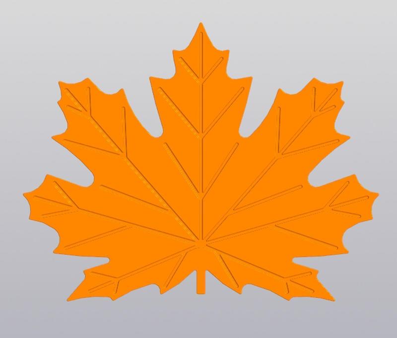 Cup coaster Maple leaf