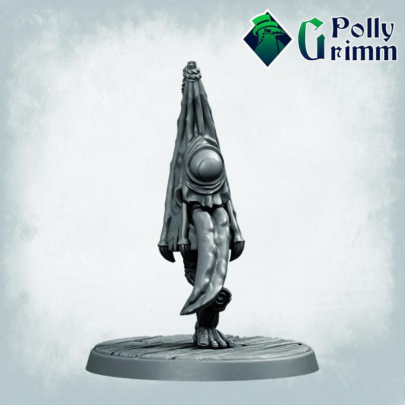 Night Parade of One Hundred Demons. Japanese folklore set. Tabletop miniature. Haunter umbrella