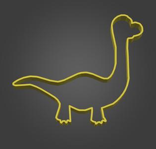 Dinosaur cookie cutter