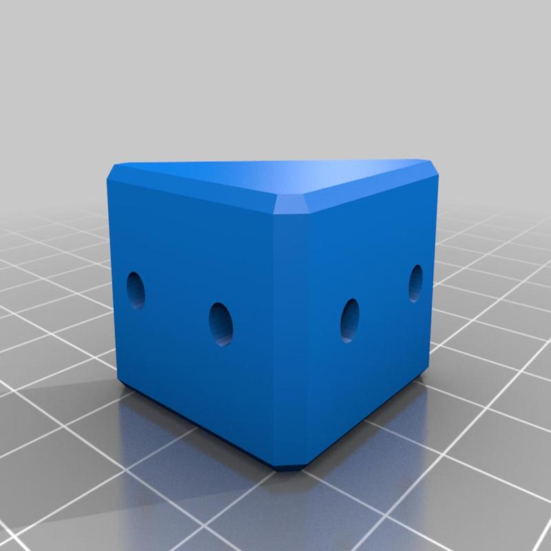 Corner for 2020(2040) profile for M3 screw
