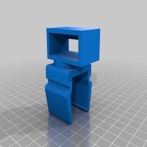 Caliper hanger for 25mm bookshelving V2