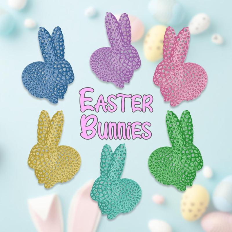 Easter Bunnies Voronoi Style | 2 hour print @ 100%