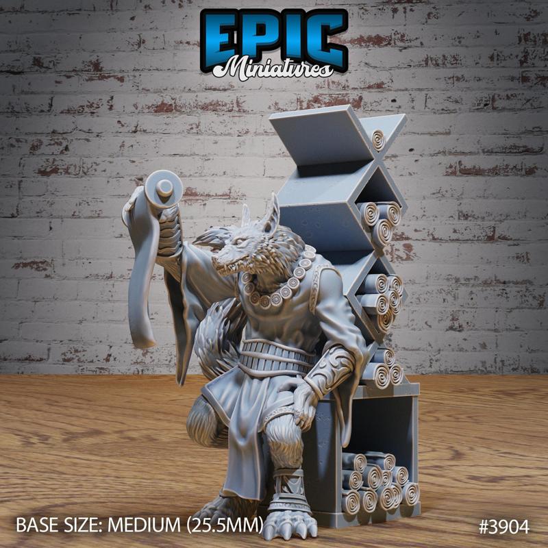 Arcanaloth Reading ‧ DnD Miniature ‧ Tabletop Miniatures ‧ Gaming Monster ‧ 3D Model ‧ RPG ‧ DnDminis ‧ STL FILE