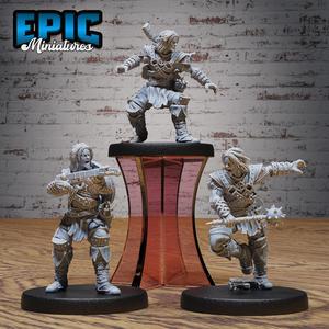 Young Bandit Set ‧ DnD Miniature ‧ Tabletop Miniatures ‧ Gaming Monster ‧ 3D Model ‧ RPG ‧ DnDminis ‧ STL FILE