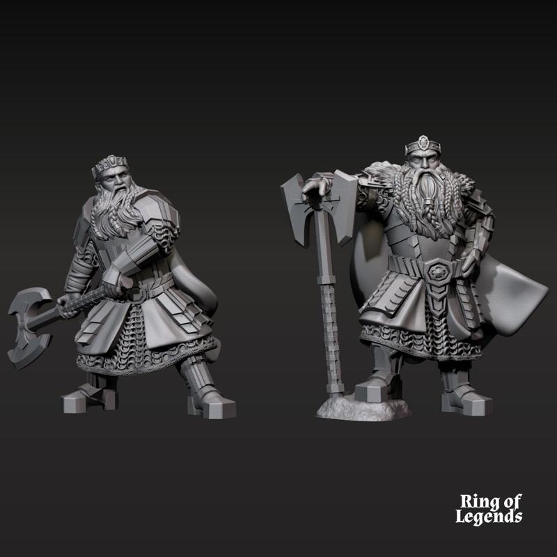 2x Kalak King | Kalak Dwarves | Fantasy | Ring of Legends