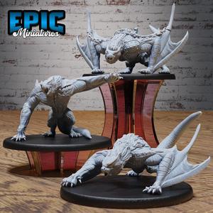 Emperor Wyvern Set ‧ DnD Miniature ‧ Tabletop Miniatures ‧ Gaming Monster ‧ 3D Model ‧ RPG ‧ DnDminis ‧ STL FILE