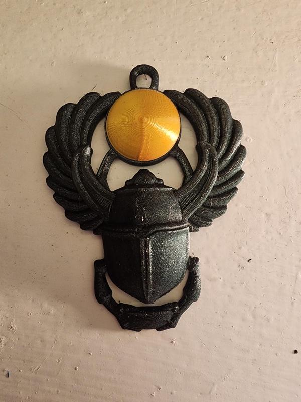 Scarab pendant remixed Multicolor