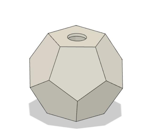 Dodecahedron Light Shade Base Model