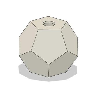 Dodecahedron Light Shade Base Model