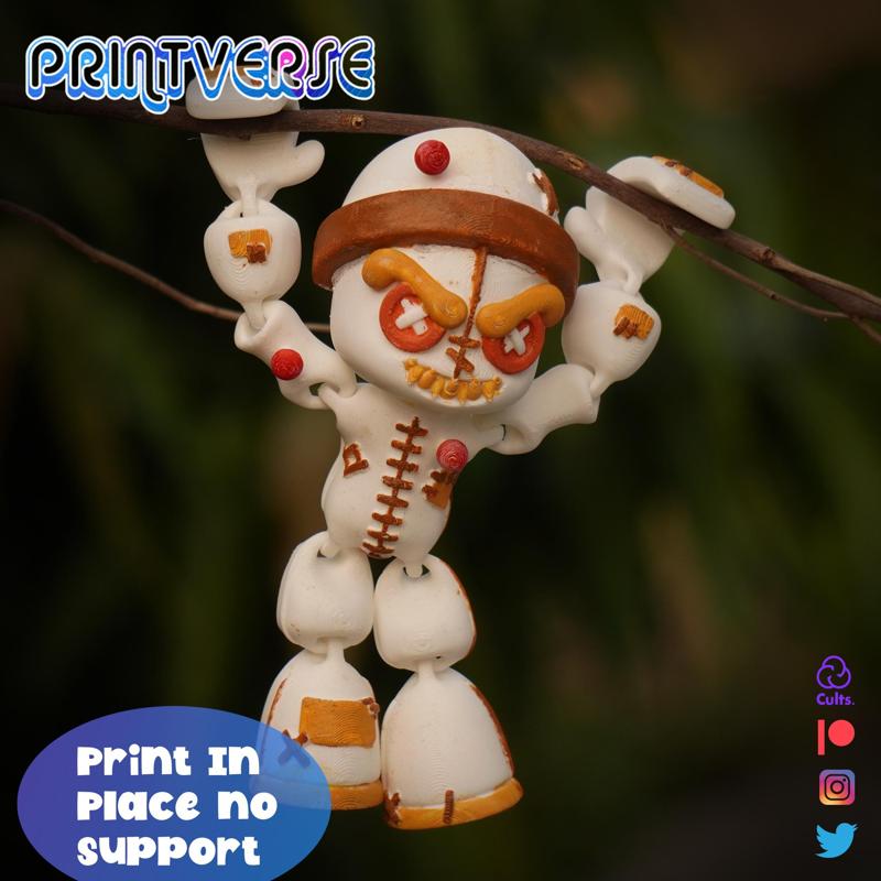 Flexy Print In Place Voodoo Doll Halloween Special