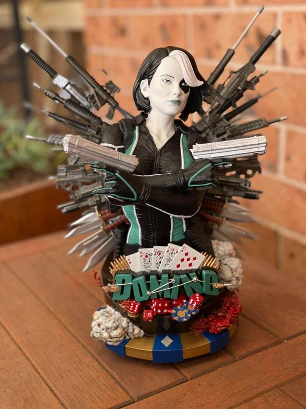 FREEBIE: Wicked Domino Bust: Tested and ready for 3d printing