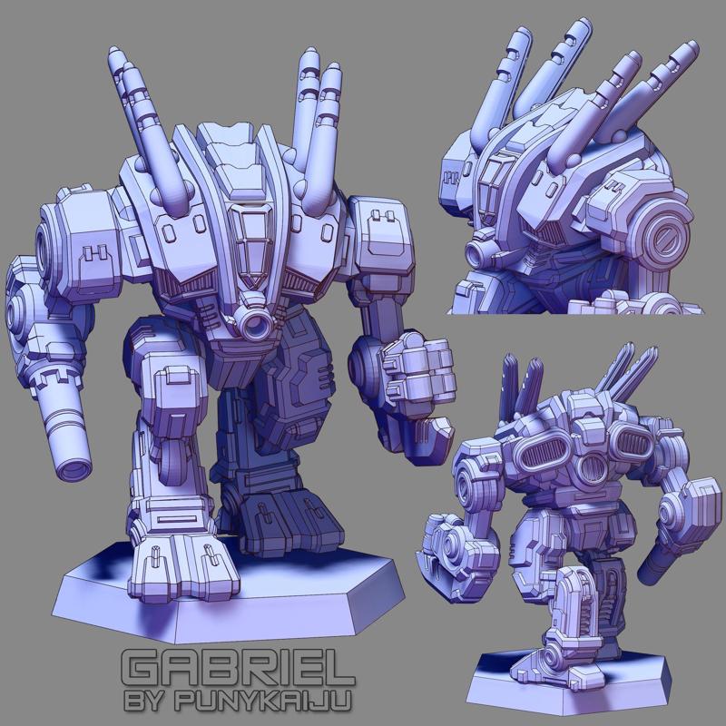 Gabriel (Pose2) - by PunyKaiju