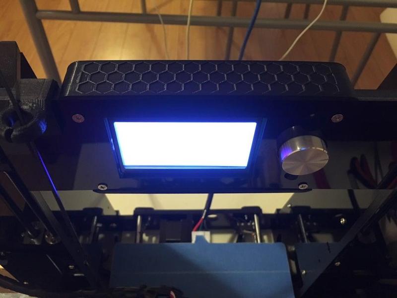 LCD Screen Cover for Anet A6 - Hex