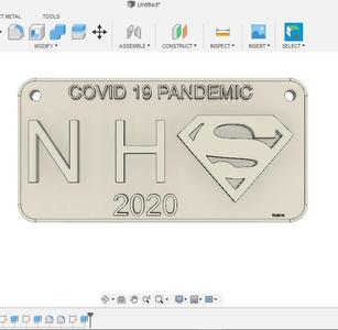 COVID 19 PLAQUE