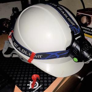 clip headlamp construction helmet
