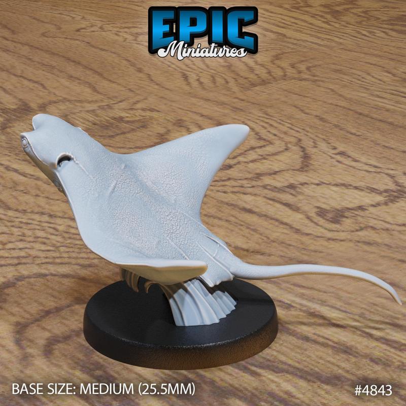 Stingray Jumping ‧ DnD Miniature ‧ Tabletop Miniatures ‧ Gaming Monster ‧ 3D Model ‧ RPG ‧ DnDminis ‧ STL FILE