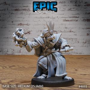 Gnoll Tribe Wizard ‧ DnD Miniature ‧ Tabletop Miniatures ‧ Gaming Monster ‧ 3D Model ‧ RPG ‧ DnDminis ‧ STL FILE
