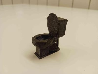 Low poly toilet