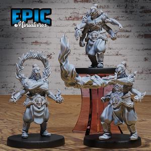 Rage Demon Asura Set ‧ DnD Miniature ‧ Tabletop Miniatures ‧ Gaming Monster ‧ 3D Model ‧ RPG ‧ DnDminis ‧ STL FILE