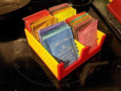 Honeycomb Tea Caddy, Double Wide