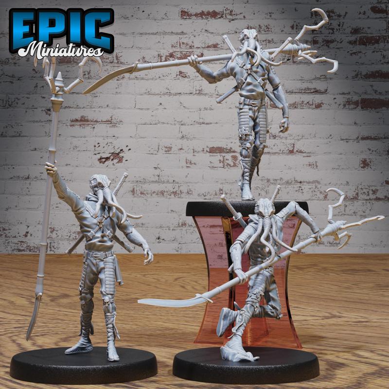 Mind Eater Adventurer Set ‧ DnD Miniature ‧ Tabletop Miniatures ‧ Gaming Monster ‧ 3D Model ‧ RPG ‧ DnDminis ‧ STL FILE