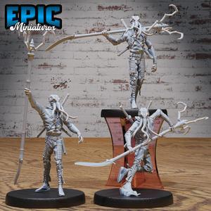 Mind Eater Adventurer Set ‧ DnD Miniature ‧ Tabletop Miniatures ‧ Gaming Monster ‧ 3D Model ‧ RPG ‧ DnDminis ‧ STL FILE