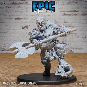 Bugbear Raider Attack ‧ DnD Miniature ‧ Tabletop Miniatures ‧ Gaming Monster ‧ 3D Model ‧ RPG ‧ DnDminis ‧ STL FILE