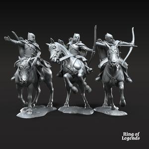 3x Grey Castle Court Guards mtd | Grey Castle | Fantasy