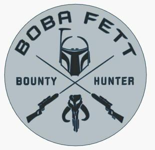 Boba Fett Bounty Hunter 2D wall hanging