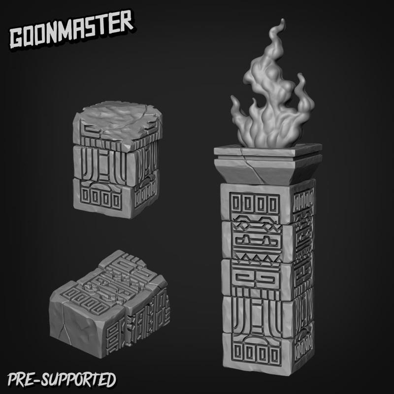 Ancient Temple Pillars