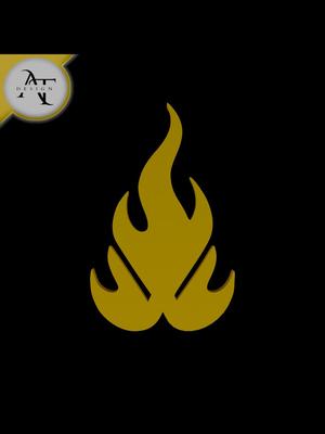 Simple Flame Symbol - 2D Art 