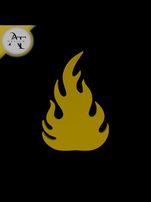 Simple Flame Symbol - 2D Art 