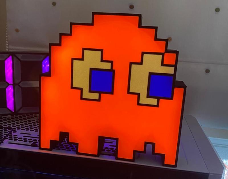 PacMan Ghost Lightbox (Color Customizable)