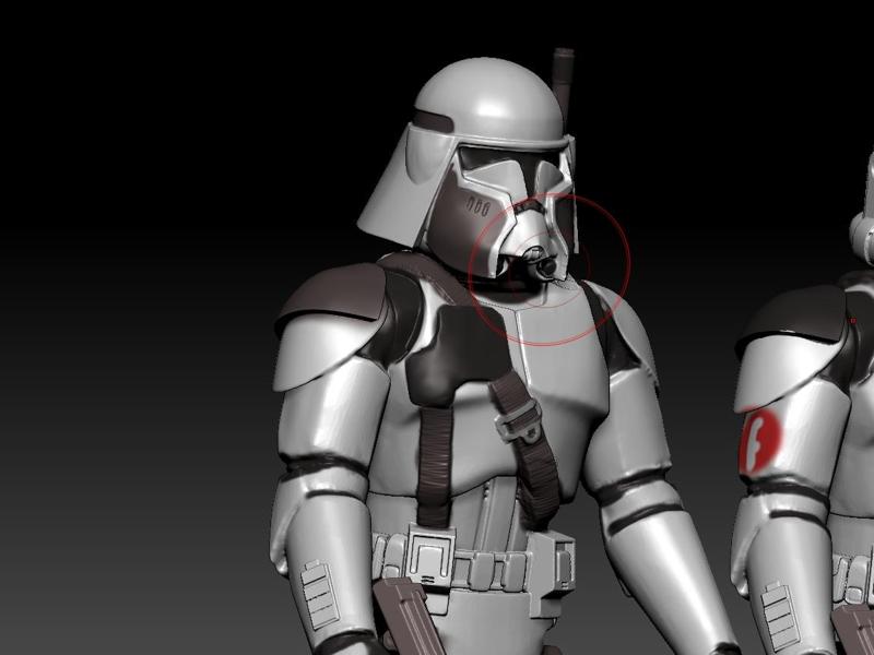 STAR WARS .STL The Clone Wars .OBJ Clone Commanders Bacara, Neyo, Gree 3d VINTAGE STYLE ACTION FIGURE.