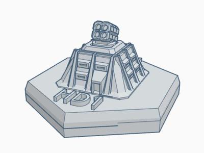 Arrow Artillery Missile Emplacement Hex Map Scale HMSMil036