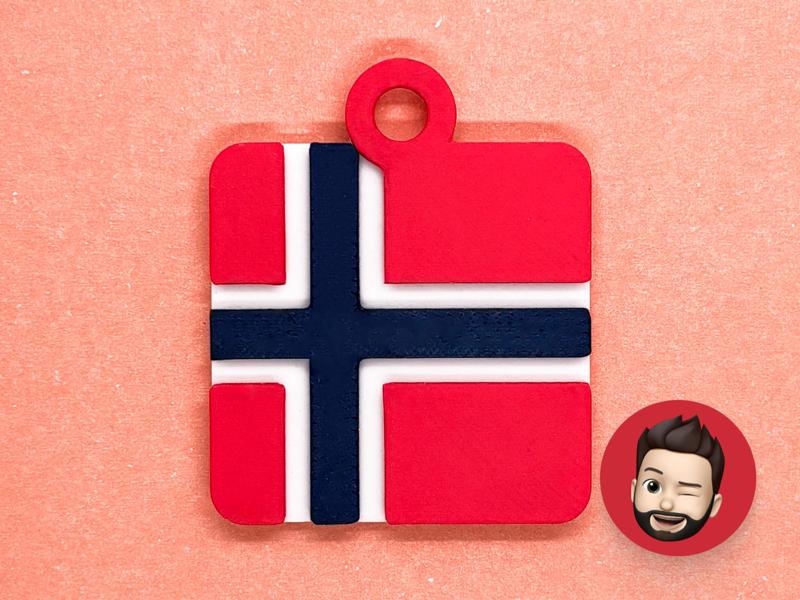 Flags Norway keychain