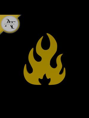 Simple Flame Symbol - 2D Art 