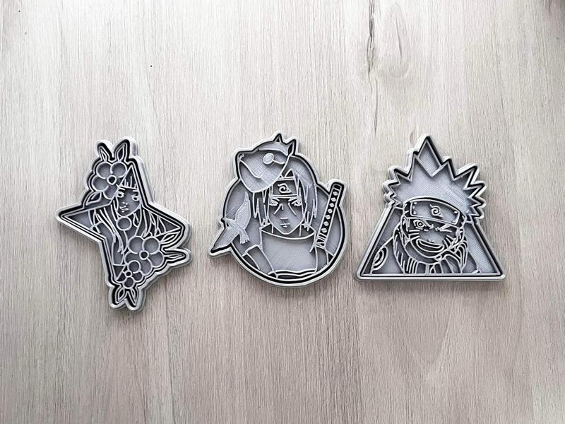 Naruto, Hinata, Itachi Cookie Cutter