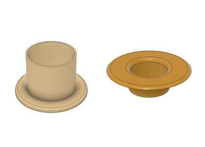 Parametric hole plug/cap [with Fusion 360 source]