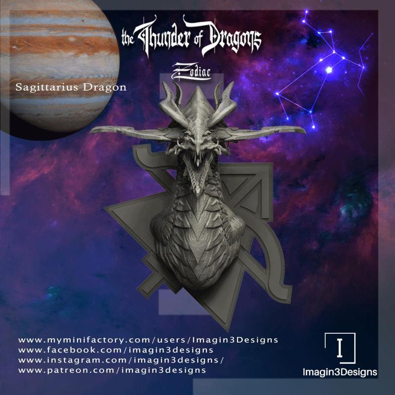 Pre-Supported Sagittarius Zodiac Dragon