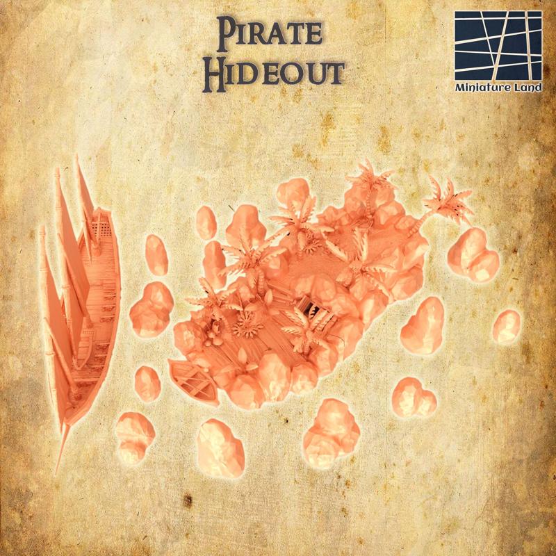 Pirate Hideout - Tabletop Terrain - 28 MM