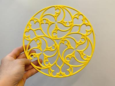 Gothic Tracery Circle - Decorative Piece
