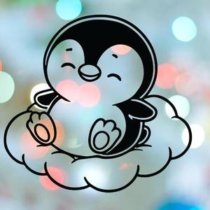 Penguin Sleeping On Cloud Cookie Cutter